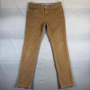 Peter Millar Collection Pants Mens 34 Khaki Cotton Wool Blend Slim Stretch